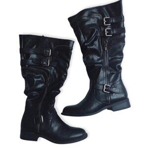 White Mountain Boots with Buckles